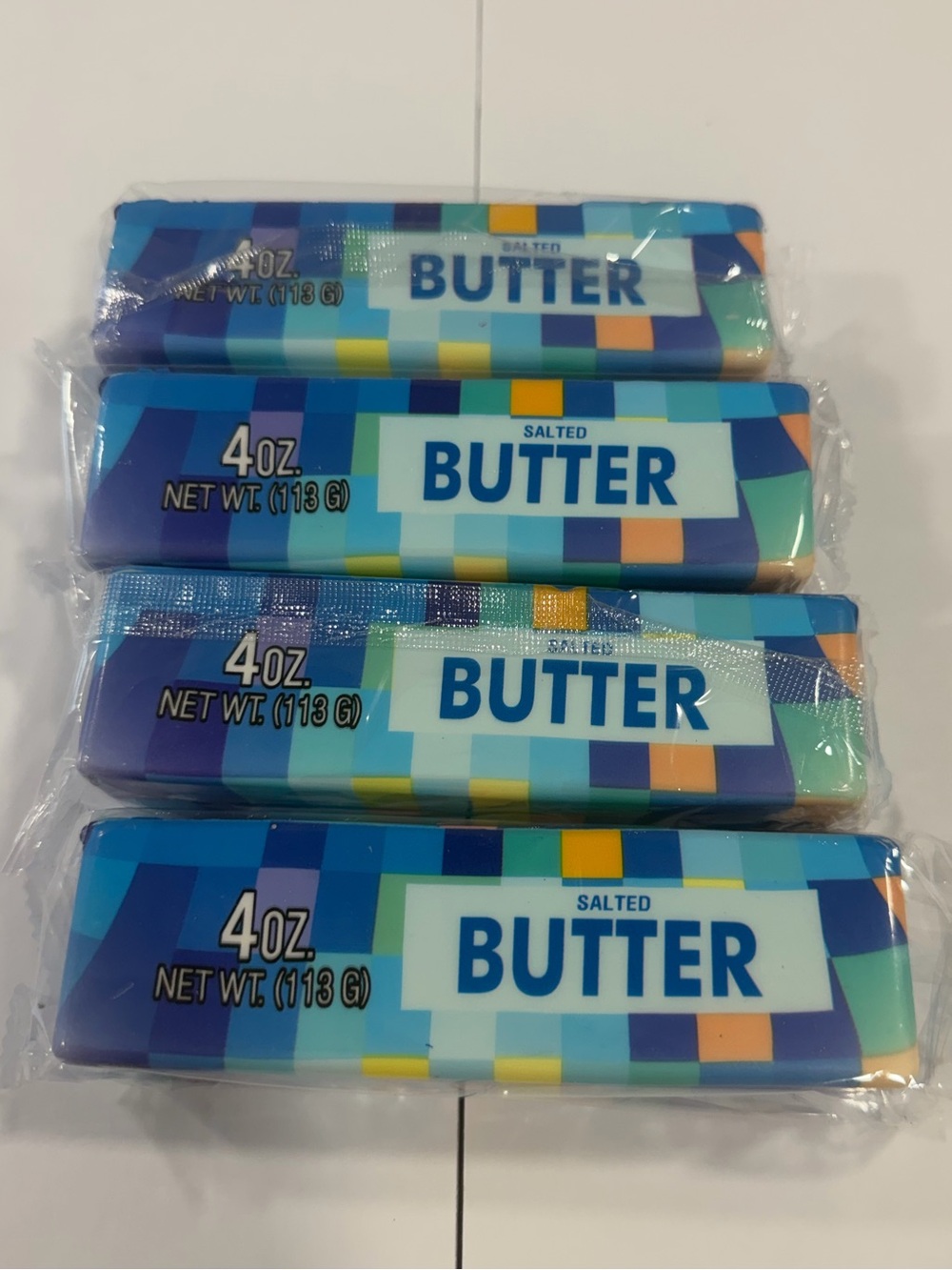 Slow Rising Multicolored Blue Butter Single Stick